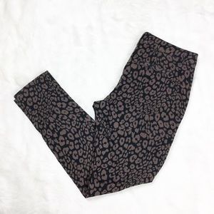 Sanctuary Leopard Twill Skinny Pants Black sz. 29